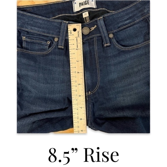 Paige Size 26  hoxton ankle jeans denim skinny dark wash - Picture 9 of 15